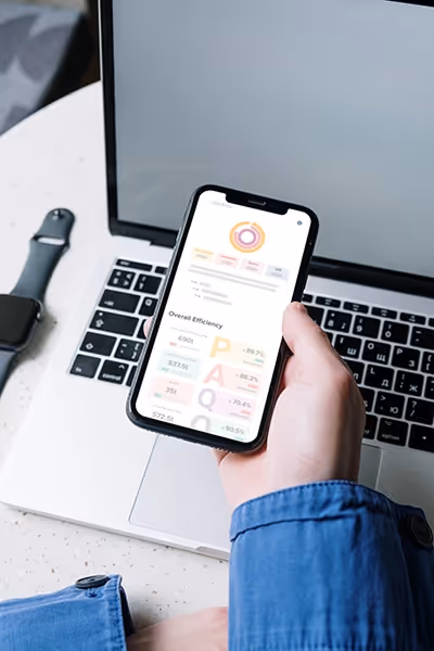 Kypeco smart application on iphone for manufacturers